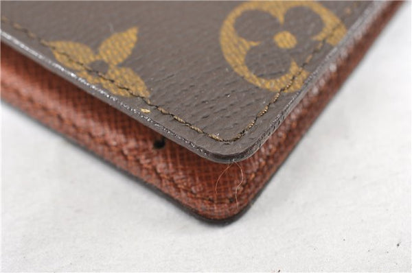 Auth Louis Vuitton Monogram Agenda Horizontal Notebook Cover R20008 LV 8035F