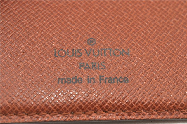 Auth Louis Vuitton Monogram Agenda Horizontal Notebook Cover R20008 LV 8035F