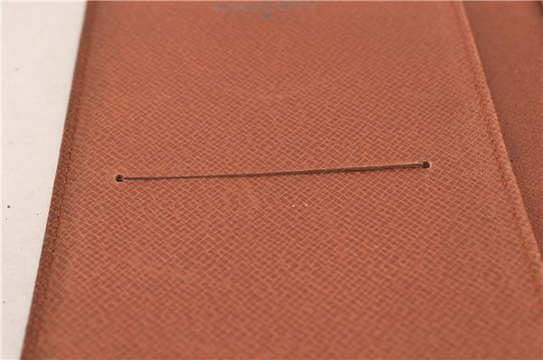 Auth Louis Vuitton Monogram Agenda Horizontal Notebook Cover R20008 LV 8035F