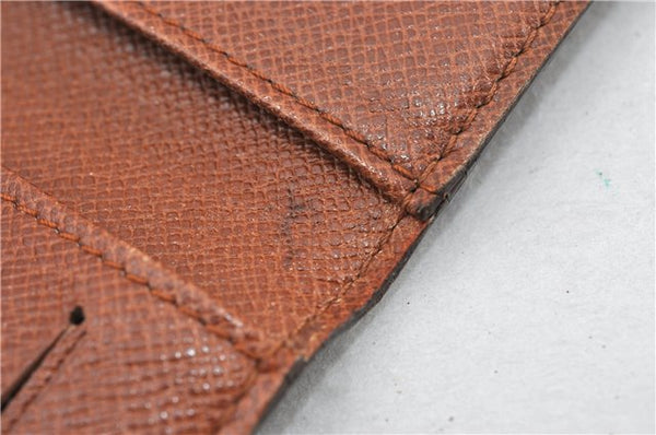 Auth Louis Vuitton Monogram Agenda Horizontal Notebook Cover R20008 LV 8035F