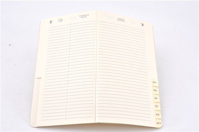 Auth Louis Vuitton Monogram Agenda Horizontal Notebook Cover R20008 LV 8035F