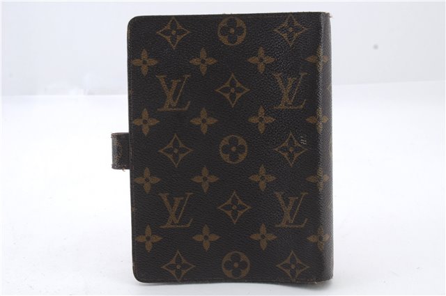 Authentic LOUIS VUITTON Monogram Agenda MM Day Planner Cover R20004 LV 8036C