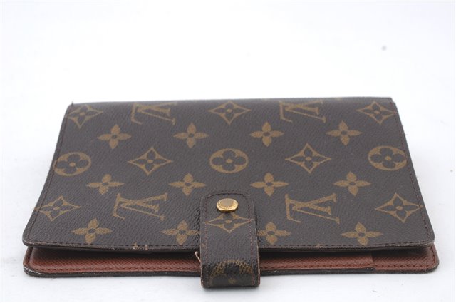 Authentic LOUIS VUITTON Monogram Agenda MM Day Planner Cover R20004 LV 8036C
