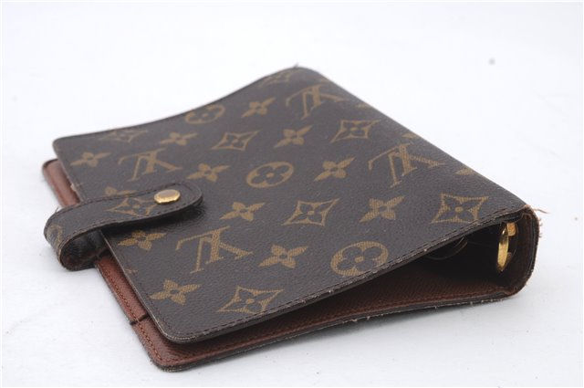 Authentic LOUIS VUITTON Monogram Agenda MM Day Planner Cover R20004 LV 8036C