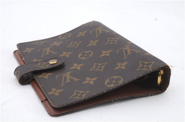 Authentic LOUIS VUITTON Monogram Agenda MM Day Planner Cover R20004 LV 8036C