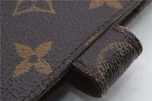 Authentic LOUIS VUITTON Monogram Agenda MM Day Planner Cover R20004 LV 8036C