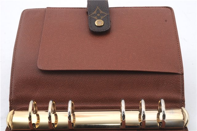 Authentic LOUIS VUITTON Monogram Agenda MM Day Planner Cover R20004 LV 8036C