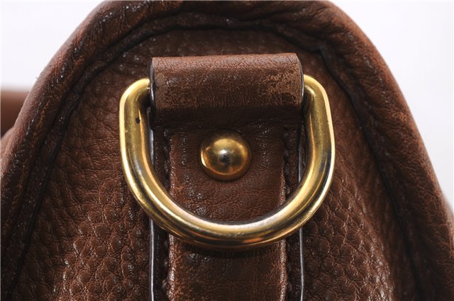 Authentic PRADA Vintage Leather Nappa 2Way Shoulder Tote Bag Brown 8036E