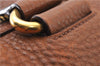Authentic PRADA Vintage Leather Nappa 2Way Shoulder Tote Bag Brown 8036E