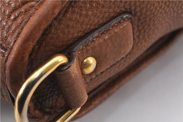 Authentic PRADA Vintage Leather Nappa 2Way Shoulder Tote Bag Brown 8036E