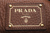 Authentic PRADA Vintage Leather Nappa 2Way Shoulder Tote Bag Brown 8036E