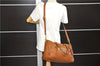 Authentic PRADA Vintage Leather Nappa 2Way Shoulder Tote Bag Brown 8036E