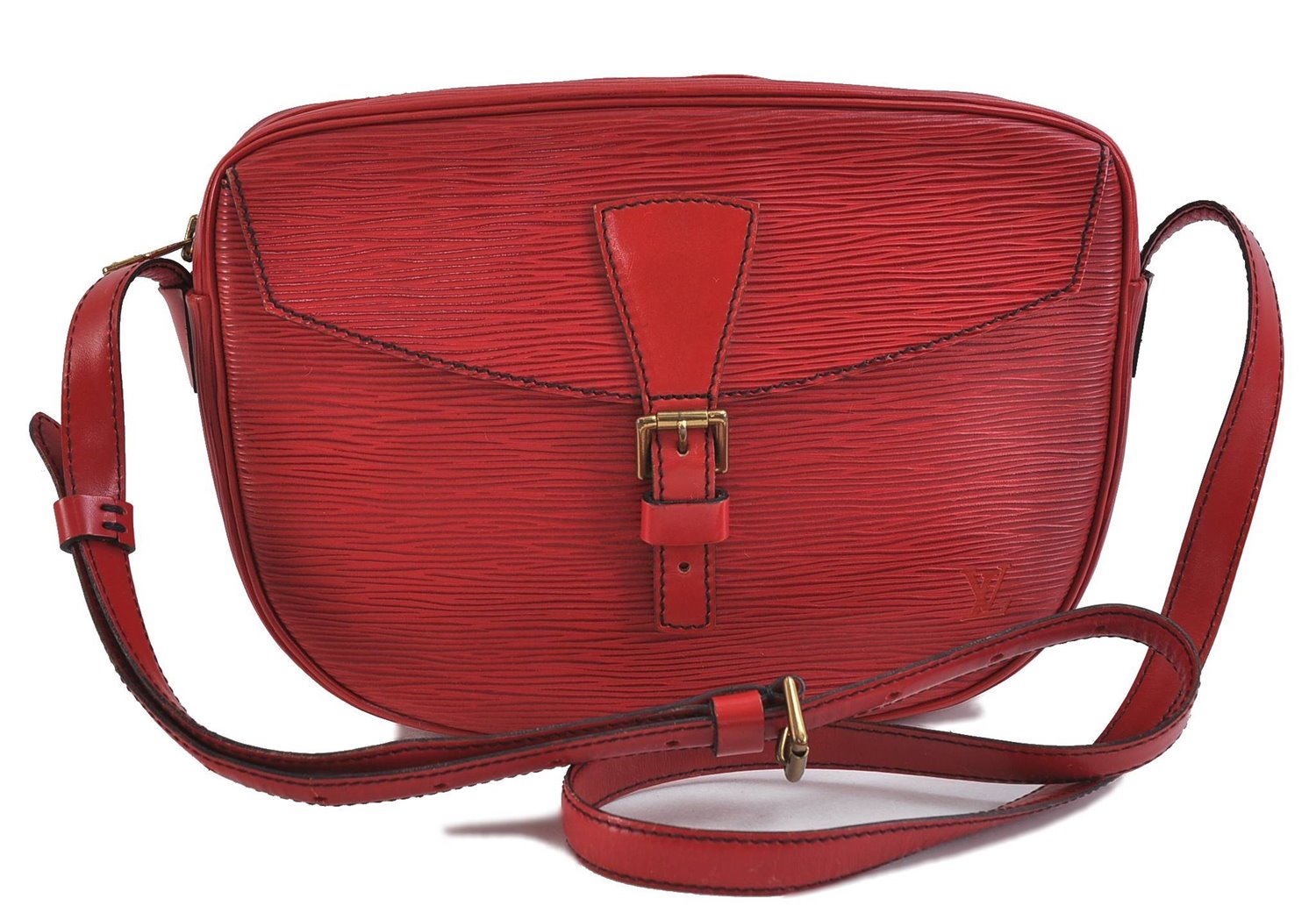 Auth LOUIS VUITTON Epi Jeune Fille Shoulder Cross Body Bag Red M52157 LV 8037C