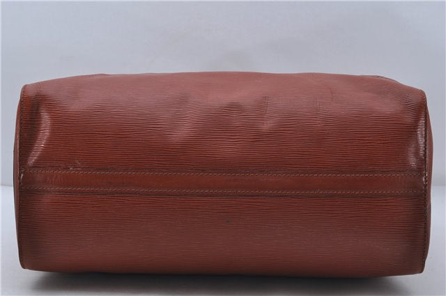 Authentic Louis Vuitton Epi Speedy 40 Hand Boston Bag Brown M42983 LV 8037D