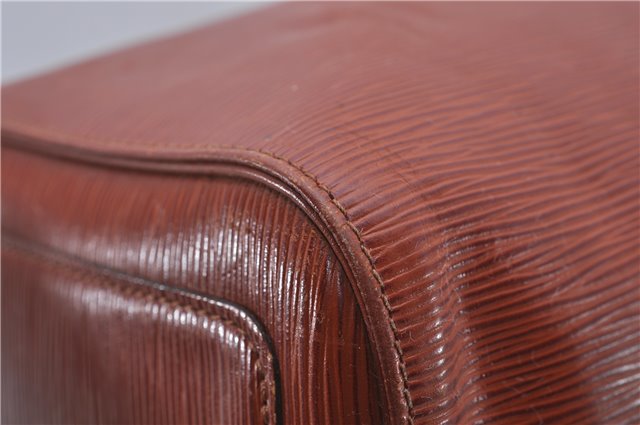 Authentic Louis Vuitton Epi Speedy 40 Hand Boston Bag Brown M42983 LV 8037D