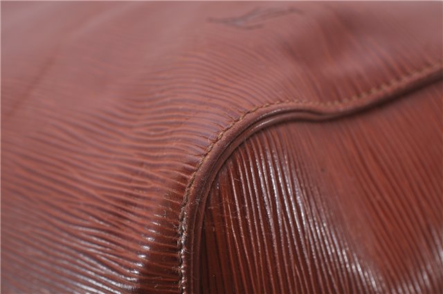 Authentic Louis Vuitton Epi Speedy 40 Hand Boston Bag Brown M42983 LV 8037D
