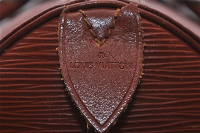 Authentic Louis Vuitton Epi Speedy 40 Hand Boston Bag Brown M42983 LV 8037D