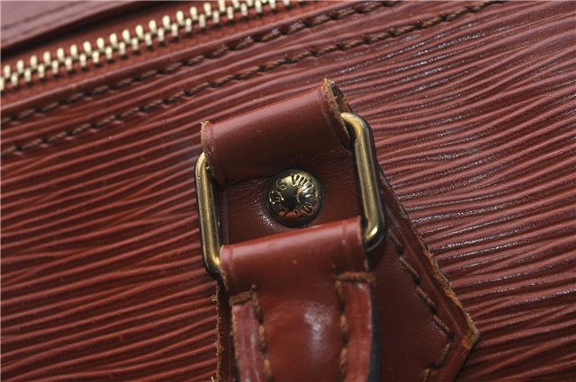 Authentic Louis Vuitton Epi Speedy 40 Hand Boston Bag Brown M42983 LV 8037D