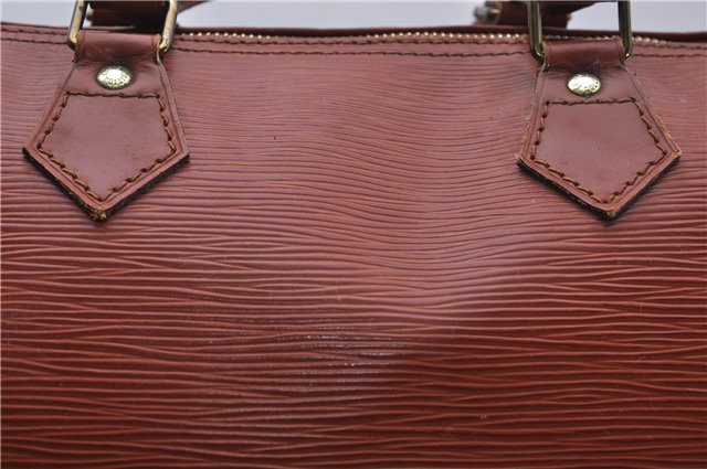 Authentic Louis Vuitton Epi Speedy 40 Hand Boston Bag Brown M42983 LV 8037D