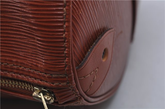 Authentic Louis Vuitton Epi Speedy 40 Hand Boston Bag Brown M42983 LV 8037D