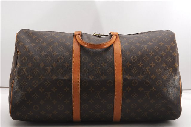 Authentic Louis Vuitton Monogram Keepall 55 Travel Boston Bag M41424 LV 8037F