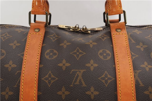 Authentic Louis Vuitton Monogram Keepall 55 Travel Boston Bag M41424 LV 8037F