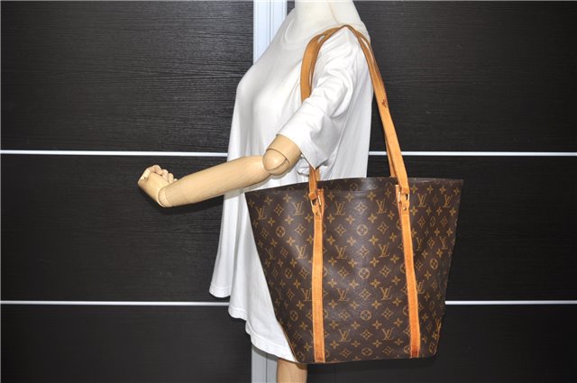 Authentic Louis Vuitton Monogram Sac Shopping PM Tote Bag M51108 LV 8039D