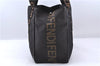 Authentic FENDI Vintage Nylon Leather Shoulder Tote Bag Black 8044C