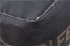 Authentic FENDI Vintage Nylon Leather Shoulder Tote Bag Black 8044C