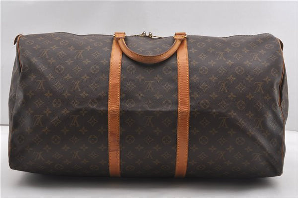 Authentic Louis Vuitton Monogram Keepall 60 Travel Boston Bag M41422 LV 8046F