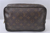 Auth Louis Vuitton Monogram Trousse Toilette 23 Clutch Hand Bag M47524 LV 8047D