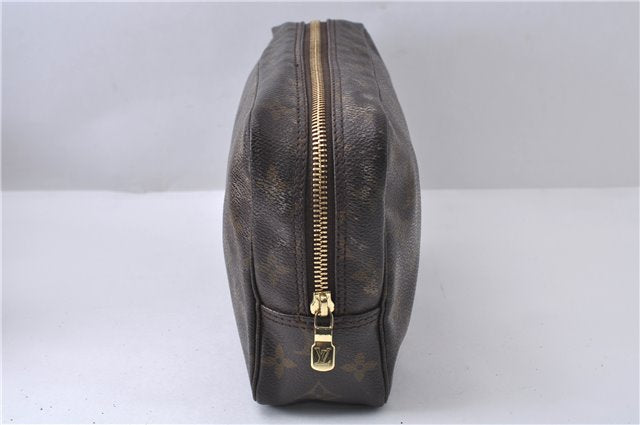 Auth Louis Vuitton Monogram Trousse Toilette 23 Clutch Hand Bag M47524 LV 8047D