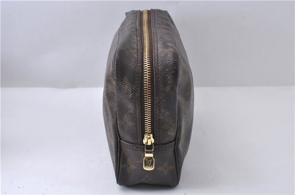 Auth Louis Vuitton Monogram Trousse Toilette 23 Clutch Hand Bag M47524 LV 8047D