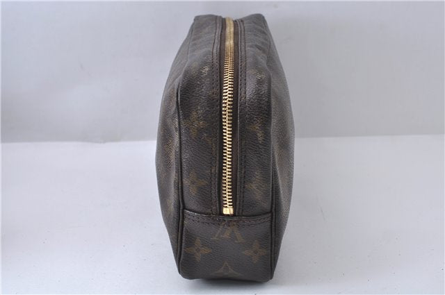 Auth Louis Vuitton Monogram Trousse Toilette 23 Clutch Hand Bag M47524 LV 8047D