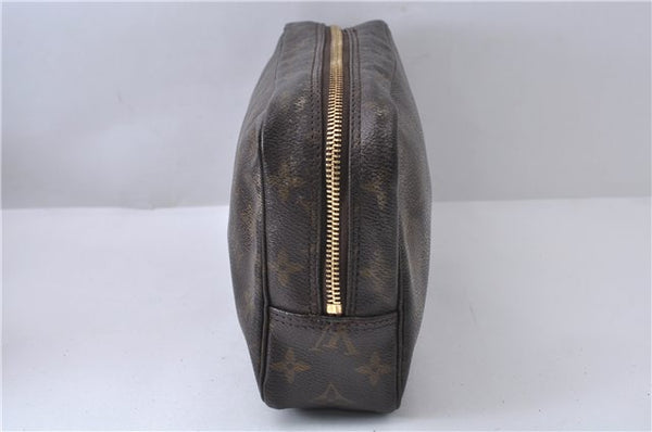 Auth Louis Vuitton Monogram Trousse Toilette 23 Clutch Hand Bag M47524 LV 8047D