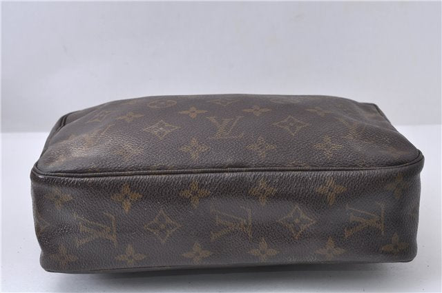 Auth Louis Vuitton Monogram Trousse Toilette 23 Clutch Hand Bag M47524 LV 8047D