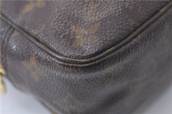 Auth Louis Vuitton Monogram Trousse Toilette 23 Clutch Hand Bag M47524 LV 8047D