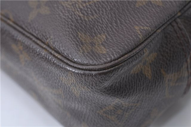 Auth Louis Vuitton Monogram Trousse Toilette 23 Clutch Hand Bag M47524 LV 8047D