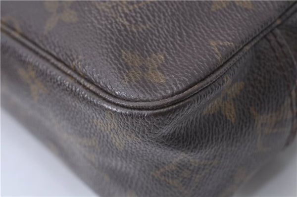 Auth Louis Vuitton Monogram Trousse Toilette 23 Clutch Hand Bag M47524 LV 8047D