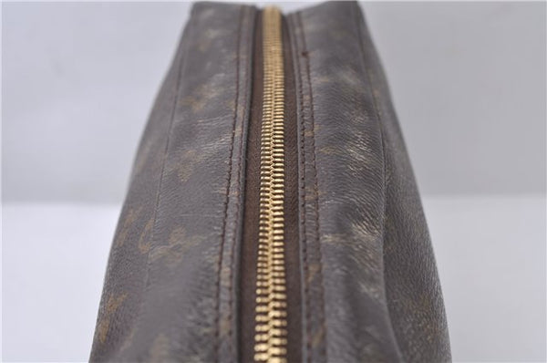 Auth Louis Vuitton Monogram Trousse Toilette 23 Clutch Hand Bag M47524 LV 8047D