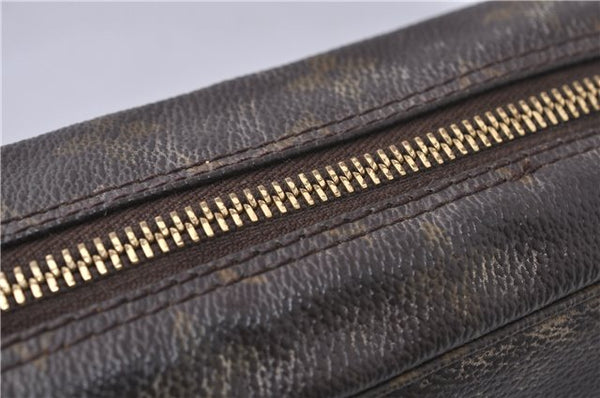 Auth Louis Vuitton Monogram Trousse Toilette 23 Clutch Hand Bag M47524 LV 8047D