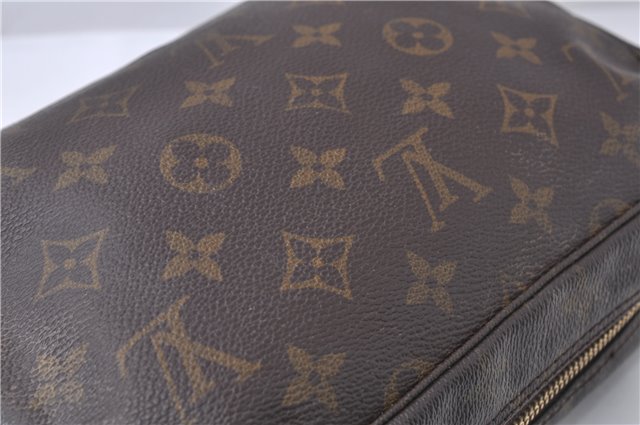Auth Louis Vuitton Monogram Trousse Toilette 23 Clutch Hand Bag M47524 LV 8047D
