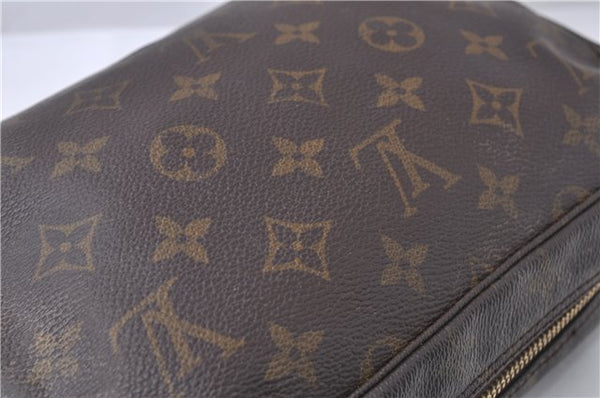 Auth Louis Vuitton Monogram Trousse Toilette 23 Clutch Hand Bag M47524 LV 8047D