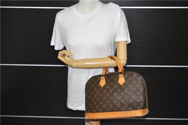Authentic Louis Vuitton Monogram Alma Hand Bag Purse M51130 LV 8047E