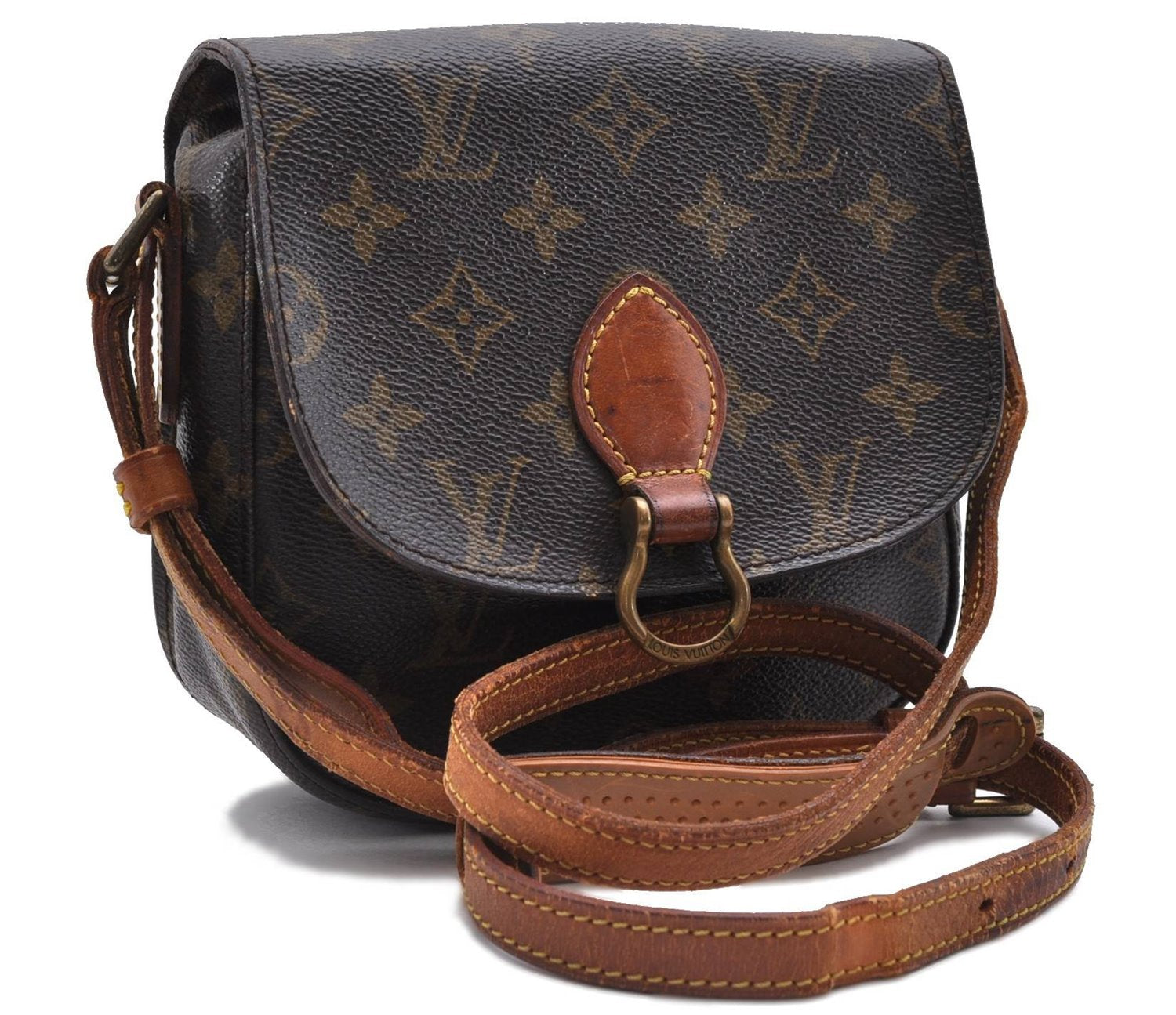 Auth LOUIS VUITTON Monogram Saint Cloud PM Shoulder Cross Bag M51244 LV 8048C