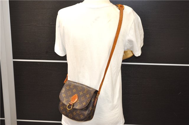 Auth LOUIS VUITTON Monogram Saint Cloud PM Shoulder Cross Bag M51244 LV 8048C