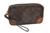 Authentic Louis Vuitton Monogram Marly Dragonne PM M51827 Clutch Hand Bag 8051F