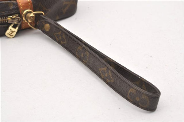 Authentic Louis Vuitton Monogram Marly Dragonne PM M51827 Clutch Hand Bag 8051F