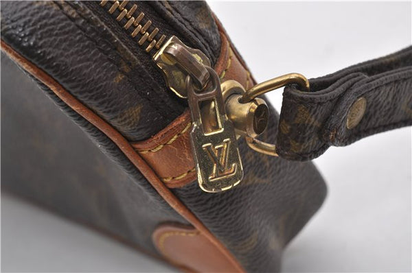 Authentic Louis Vuitton Monogram Marly Dragonne PM M51827 Clutch Hand Bag 8051F