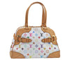 Auth Louis Vuitton Monogram Multicolor Claudia Hand Bag White M40193 LV 8052B